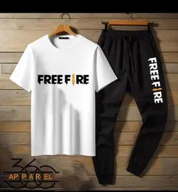 2 Pcs Men's Cotton Jersey Printed Track Suit