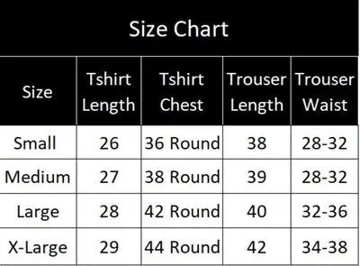 2 Pcs Men's Cotton Jersey Printed Track Suit